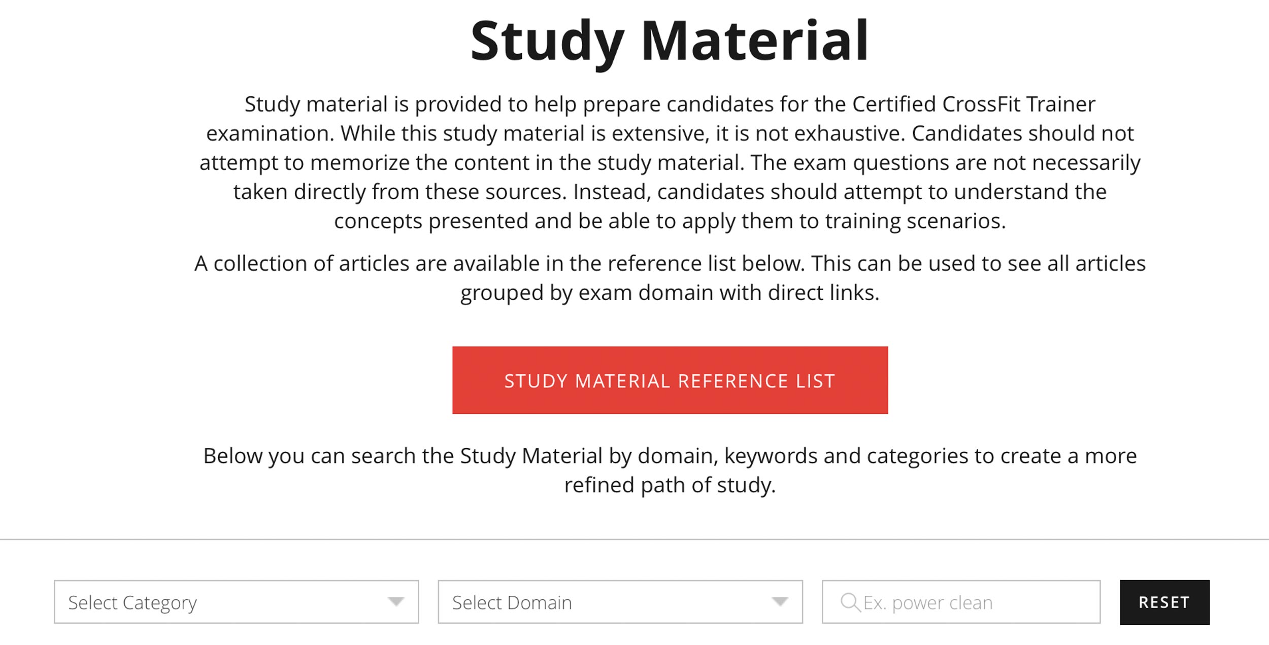 Categories, domains and even a search engine make preparation a student's dream. However, treating this study guide simply as a ...